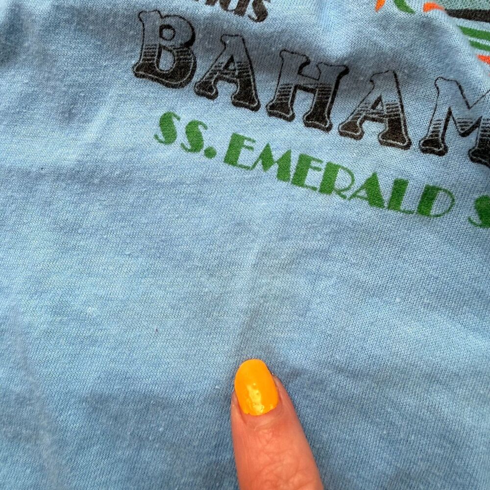 Vintage Screen Stars Single Stitch Bahamas Vacation Tee - Picture 7 of 9
